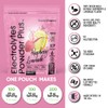 PowderVitamin Electrolitos en polvo Plus (100 porciones) Limonada de frambuesa
