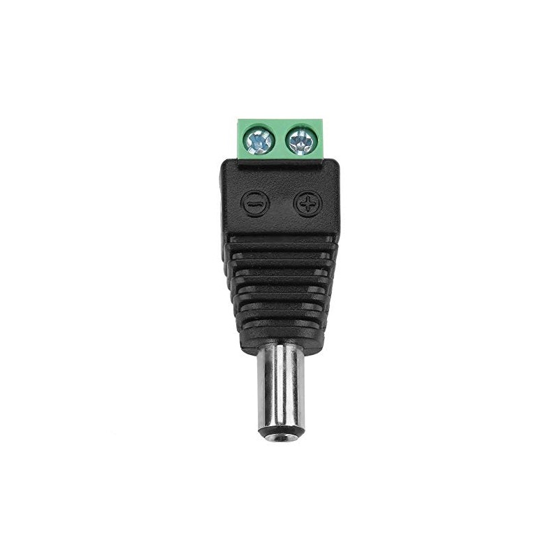 YWBL-WH Conectores DC Macho 5.5x2.1mm, 10 Unidades Adaptadores de Terminal