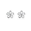 Delicate Flower Small Stud Earrings for Women S925 Sterling Silver