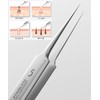 Square Plug Tweezers Tweezers (Tead Angle) Extra Fine Tip Width