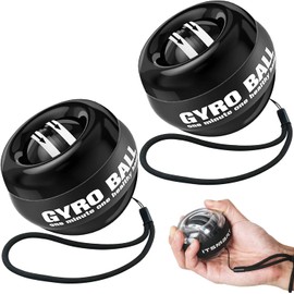 2PCS Pelota de Giroscopio para Ejercicios, Pelota de Giroscopio de Muñeca, Dispositivo de Fortalecimiento de Muñecas, Antebrazo Ejercitador, Utilizado para Fortalecer Brazos, Dedos, Músculos