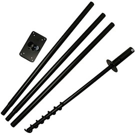 Erva Tool & Die 5 Piece Feeder Pole Set with Twist-in Ground Socket