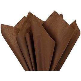 Chocolate Tissue Paper 15 Inch X 20 Inch - 100 Sheet Pack