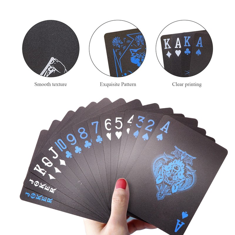 ACELION Waterproof Playing Cards, Plastic Playing Cards, Deck of Cards,