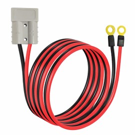 Daohaodeli Anderson Plug Connector Cable,Electric Forklift Charging Plug Cable,50A Battery Quick Connector,Jumper Cable Connector,with 10AWG 2M Cable Towing Winch Quick Connect Cable.(Anderson 2m)