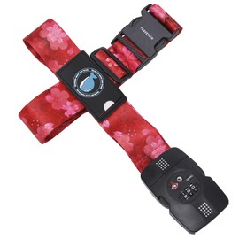 Travelkin Luggage Strap TSA Approved with TSA Lock Adjustable Luggage Strap for Suitcase to Protect Your Luggage (Sakura)