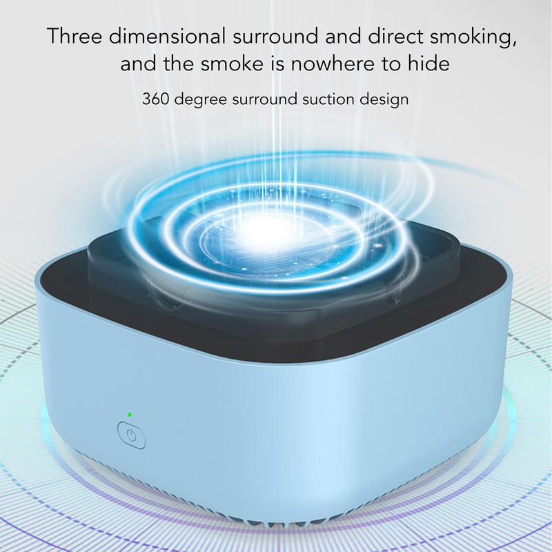 Smokeless Ashtray Multifunctional Anti Fly Dust 2 in 1 Negative