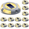 SIEDiNLAR Solar Deck Lights Driveway Dock LED Light Solar Powered