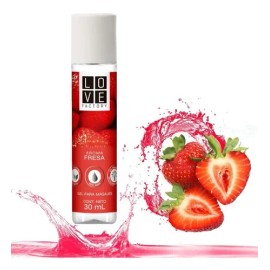 Lubricante 3 En 1 Base Agua Con Sabor A Fresa Cont. 30ml                                                                                              