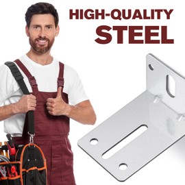 SIHAI 4 Packs Garage Door Track Jamb Bracket ,Heavy Duty Garage Door Parts Steel J6 Bracket Replacement for Garage Door Reinforcement and Support