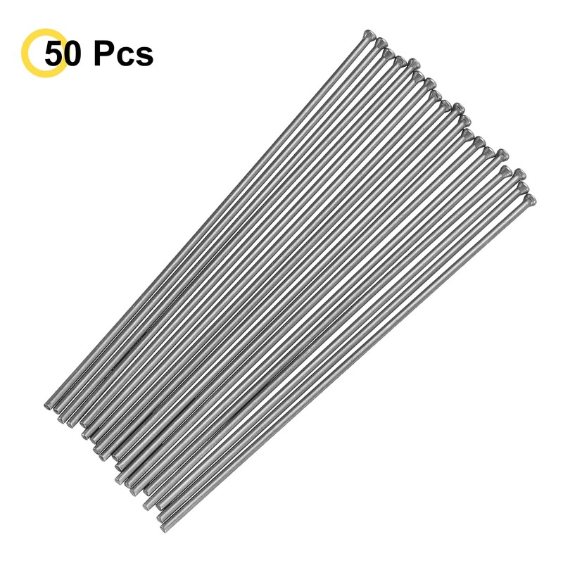 sourcing map 50pcs Descaling Needles 3mm x 7" Manganese Steel