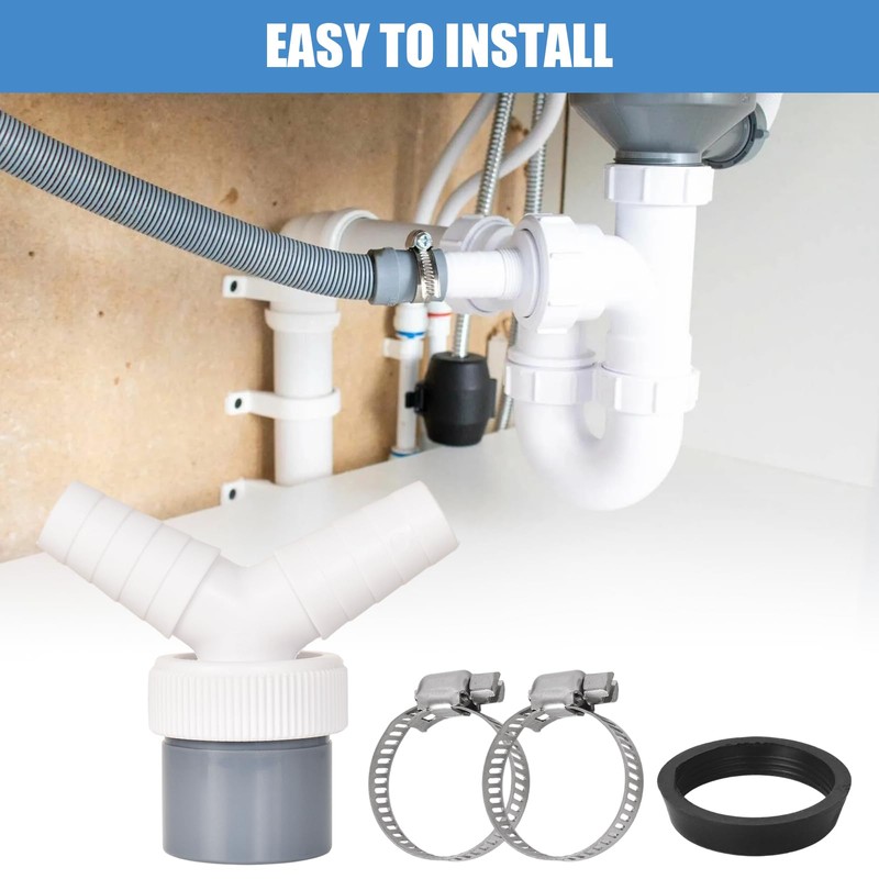 Washing Machine Drain Double Connection Y Adapter - Y Adapter