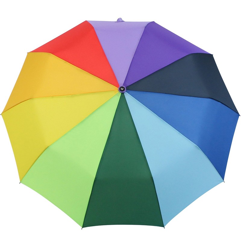 iX-brella Extra Stable Umbrella 10-Piece Automatic Open-Close Rainbow Colourful, rainbow,