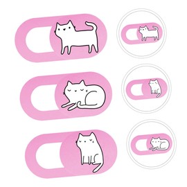 TEHAUX 3pcs Adorable Cat Webcam Cover Set Creative Camera Protector for Laptop Tablet Practical Decorative Security Cover Compact Easy to Use for Friends Family