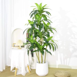 5FT Artificial Faux Brazilian Wood Tree Tall Fake Plant for Outdoor Indoor Decor