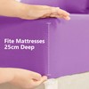 AR Ware Fitted Bed Sheet Microfibre 25cm Depth Super Soft