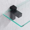 KES Glass Shelf Brackets Solid Metal Adjustable Floating Brackets 2