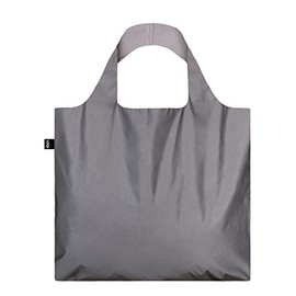 LOQI Artist Canvas & Beach Tote Bag, 50 cm, 20 L, Reflective Silver