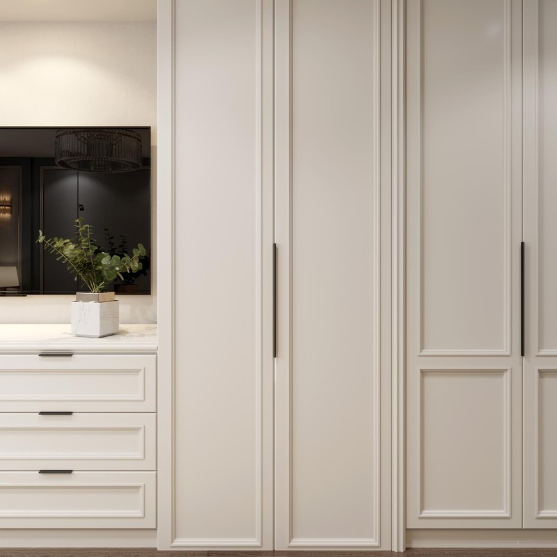Peaha 10 Pack Kitchen Cabinet Handles 5 inch Black Pulls