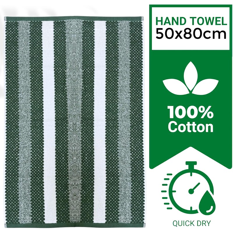 Towelogy® Quick Dry Patterned Hand Towels for Bathroom | Ultra