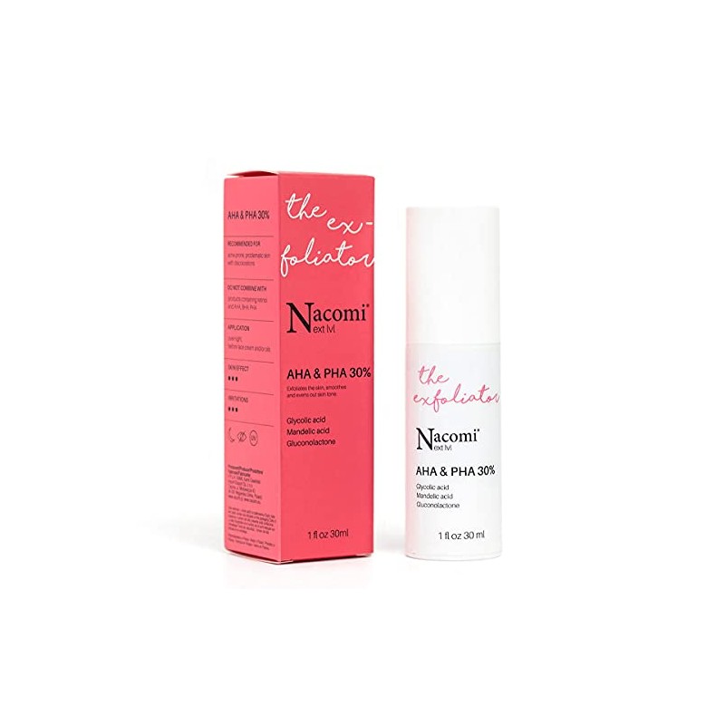 NACOMI Acid peeling Aha PHA 30% 30 ml effectively exfoliates