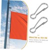 ORFOFE Stainless Steel Flagpole Clips 30pcs Flagpole Snap Hooks Boat