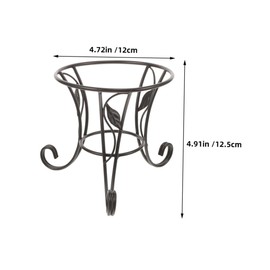 Levemolo 2 Pcs Metal Gazing Ball Stand Durable Rustproof Sphere Holders for Garden Ornament Display Easy Assembly Secure Support for Decorative Spheres for Patios and Balconies