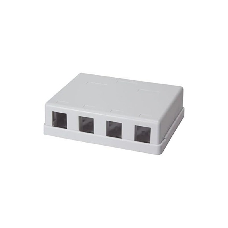 LogiLink Professional NK4034 Keystone Aufputz-Leer Gehäuse, 4-Fach