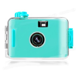 Film Camera Reusable Vintage Film Cameras Waterproof Automatic Miniature Camera for Kids and Adults Light Blue