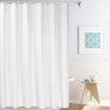 Solid Fabric Shower Curtain Liner with Hooks for Bathroom, Extra