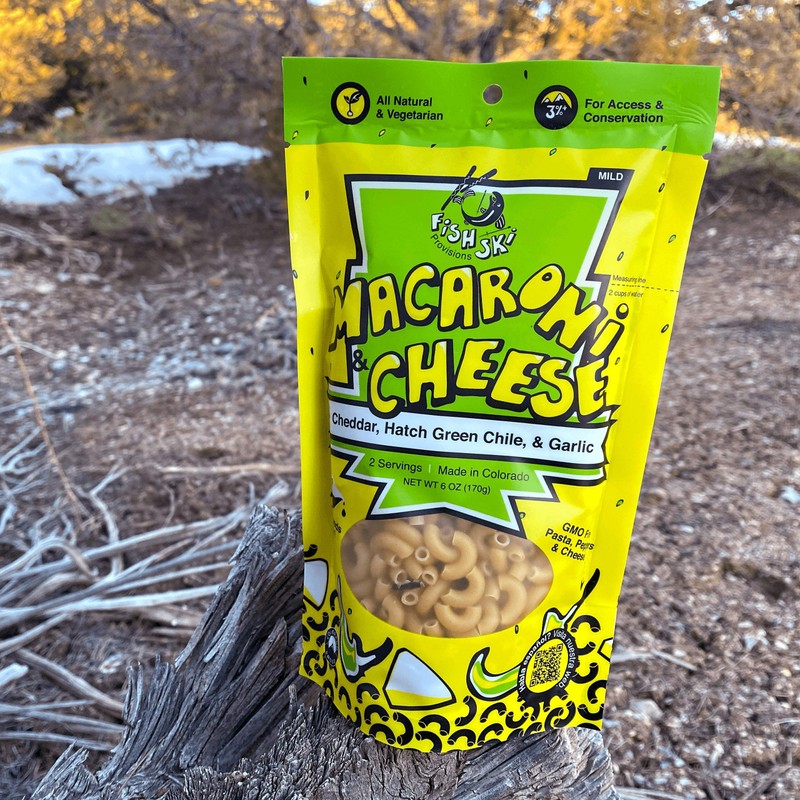 FishSki Macaroni & Cheese 170g Packs Made with Hatch Green