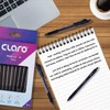 CLARO Trion Grip RT Retractable Ballpoint Pens, BLACK, Fine Point