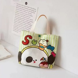 Mini Eco-Friendly Cartoon Hand Gift Canvas Bag for Kids (Ages 1+, Portable, Kindergarten) Free Size/Style 2 10ea