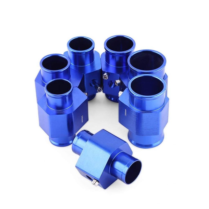 Qiilu Universal Metal Car Water Temp Joint Pipe Hose Temperature