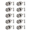 POBADY 10PCS BNC Conectores Macho 50 Ohm BNC Macho Crimpado