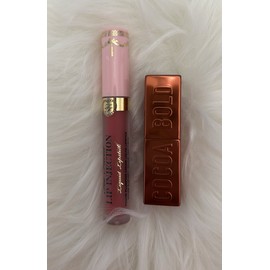 Too Faced 2x Too FACED PLUMP You Up Liquid Lipstick & Cocoa Bold Butter Cream Lipstick A71