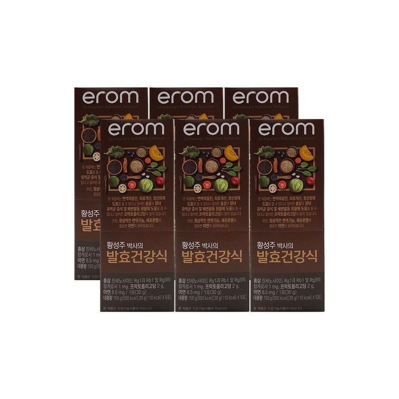 Irom [하프클럽]이롬 황성주박사의 발효건강식 30g x 5포 x 6박스