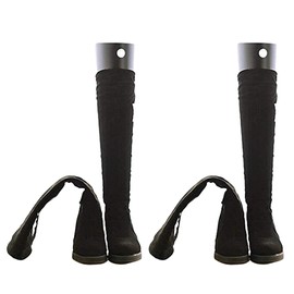 SYBL 2 Pairs(4 Sheets) Boot Shaper Form Inserts Tall Boot Support Shaper Thicken Shoe Tree Shape Holder for Women and Men,Black 14 Inches