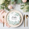 Pack of 40 Serviettes Schön Dass Du Da Bist, Eucalyptus