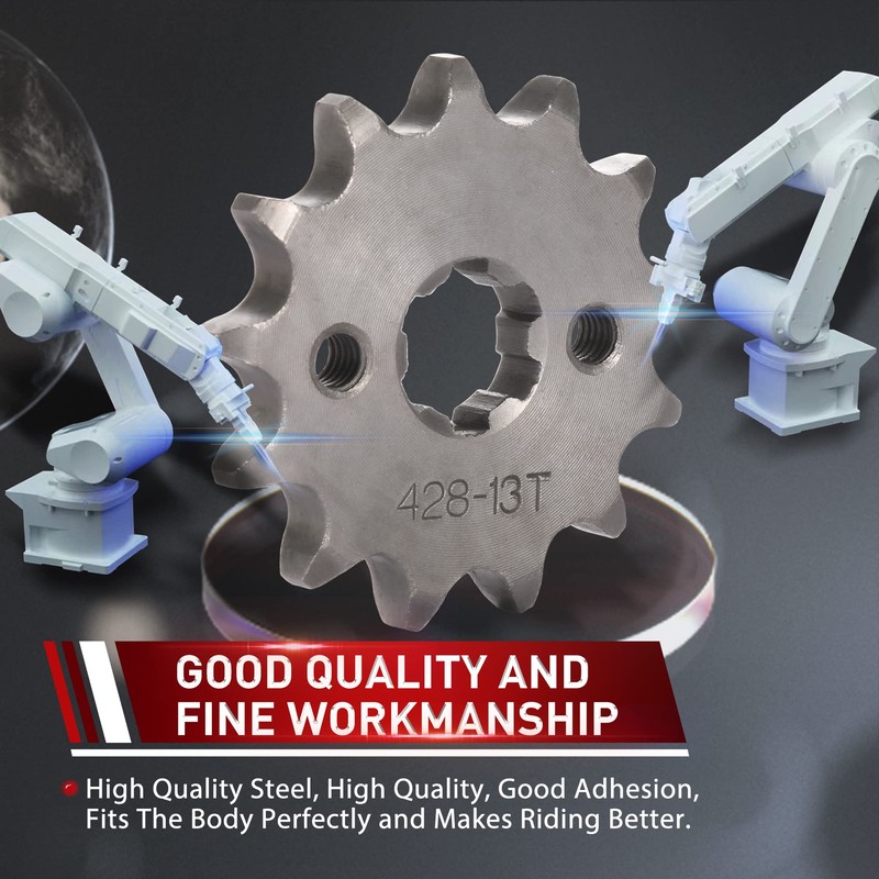 WOOSTAR Motorcycle 428-13T Front Sprocket 17mm for 50cc 70cc 90cc