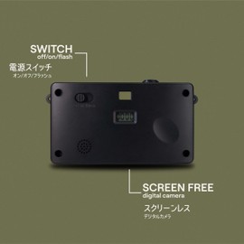 CS-V105-GR-JP [Camp Snap Screenless Digital Camera, Green]