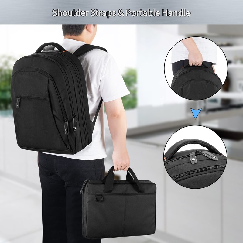 samdew Three-layer Chef Backpack with Knife Bag, Professional Knife Backpack