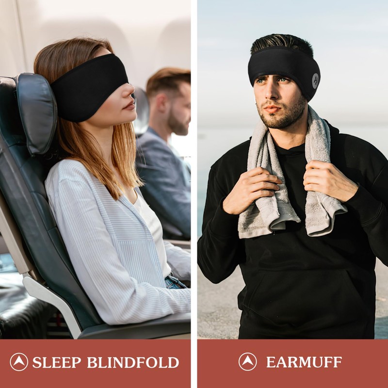 Holibanna Sleep Ear Muffs Soundproof Sleeping Eye Mask Noise Reduction