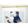 Norman Rockwell - Snow Sculpturing - Brown & Bigelow Print
