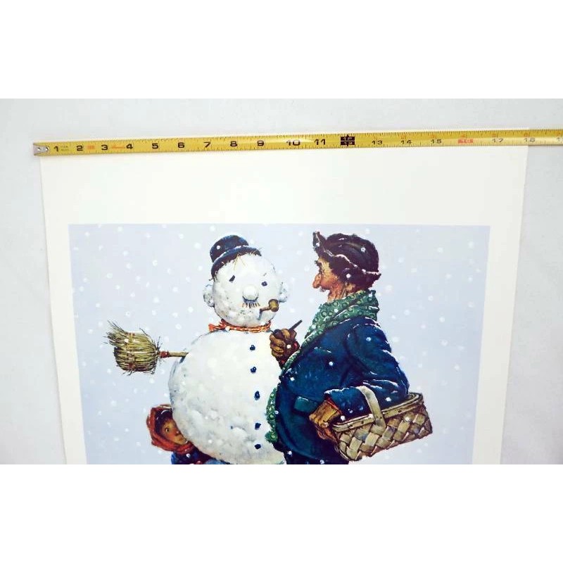 Norman Rockwell - Snow Sculpturing - Brown & Bigelow Print