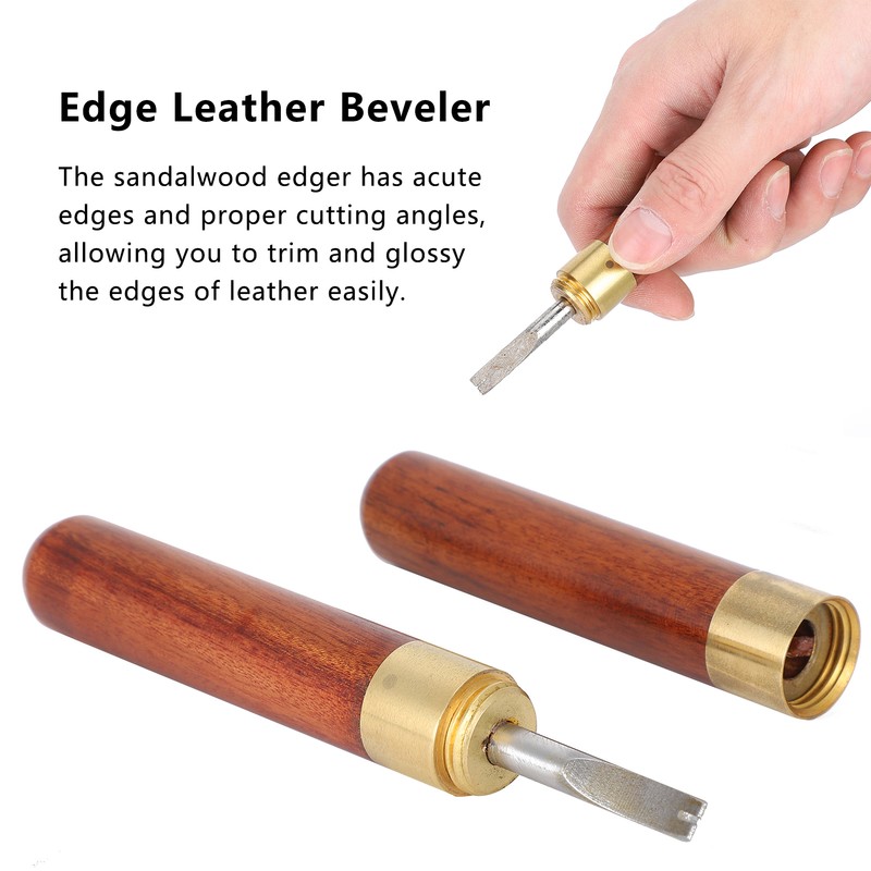 Edge Leather Beveler Sandalwood Edger DIY Beveling Exterior Finishing Craft