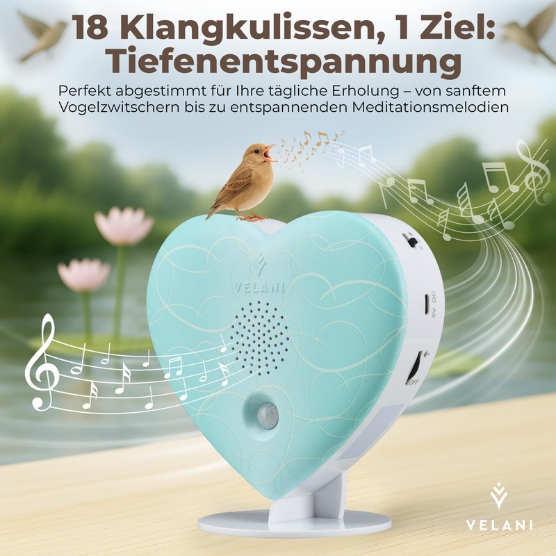VELANI Soundbox, Bird Chirping Sound Box, Original Bird Chirping with