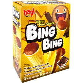 Hapi Bing Bing Ice Cream Scone Snack, Chocolate, 2.51 Ounce