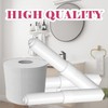 2 Pack 8.66 Inch White Toilet Paper Holder,Plastic Toilet Tissue