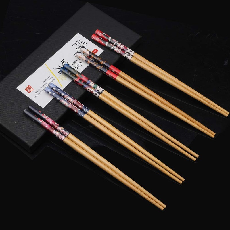 Chopsticks, 5 Pairs Chopsticks, Japanese Chopsticks, Sushi Sticks, Bamboo Chopsticks,